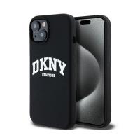 DKNY Liquid Silicone White Printed Logo MagSafe - Etui iPhone 14 / 15 / 13 (czarny) DKNY Liquid Silicone White Printed Logo MagSafe - Etui iPhone 14 / 15 / 13 (czarny)