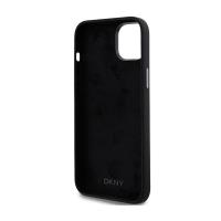 DKNY Liquid Silicone Metal Logo - Etui iPhone 15 Plus / 14 Plus (czarny)