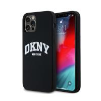 DKNY Liquid Silicone White Printed Logo MagSafe - Etui iPhone 12 / iPhone 12 Pro (czarny) DKNY Liquid Silicone White Printed Logo MagSafe - Etui iPhone 12 / iPhone 12 Pro (czarny)