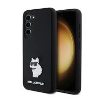 Karl Lagerfeld Silicone Choupette Metal Pin - Etui Samsung Galaxy S24 (czarny) Karl Lagerfeld Silicone Choupette Metal Pin - Etui Samsung Galaxy S24 (czarny)