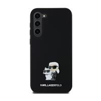 Karl Lagerfeld Silicone Karl & Choupette Metal Pin - Etui Samsung Galaxy A55 5G (czarny) Karl Lagerfeld Silicone Karl & Choupette Metal Pin - Etui Samsung Galaxy A55 5G (czarny)