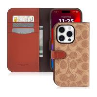 Coach Folio Signature C Case - Etui 2w1 z klapką iPhone 15 Pro (Tan) Coach Folio Signature C Case - Etui 2w1 z klapką iPhone 15 Pro (Tan)