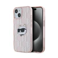 Karl Lagerfeld IML Choupette Head & Monogram - Etui iPhone 13 (różowy) Karl Lagerfeld IML Choupette Head & Monogram - Etui iPhone 13 (różowy)