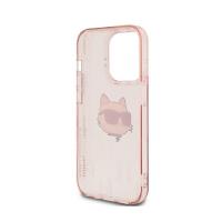 Karl Lagerfeld IML Choupette Head & Monogram - Etui iPhone 13 Pro Max (różowy)