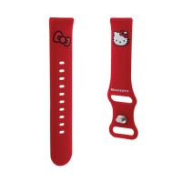 Hello Kitty Silicone Kitty Head - Pasek uniwersalny do smartwatcha 20 mm (czerwony)