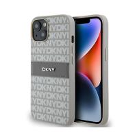 DKNY Leather Mono Stripe & Metal Logo - Etui iPhone 14 / 15 / 13 (beżowy) DKNY Leather Mono Stripe & Metal Logo - Etui iPhone 14 / 15 / 13 (beżowy)