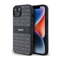 DKNY Leather Mono Stripe & Metal Logo - Etui iPhone 14 / 15 / 13 (czarny) DKNY Leather Mono Stripe & Metal Logo - Etui iPhone 14 / 15 / 13 (czarny)