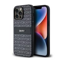 DKNY Leather Mono Stripe & Metal Logo - Etui iPhone 14 Pro Max (czarny) DKNY Leather Mono Stripe & Metal Logo - Etui iPhone 14 Pro Max (czarny)