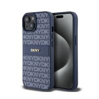 DKNY Leather Mono Stripe & Metal Logo - Etui iPhone 15 / 14 / 13 (niebieski) DKNY Leather Mono Stripe & Metal Logo - Etui iPhone 15 / 14 / 13 (niebieski)
