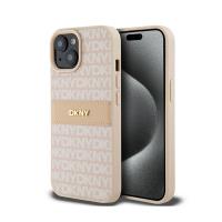 DKNY Leather Mono Stripe & Metal Logo - Etui iPhone 15 / 14 / 13 (różowy) DKNY Leather Mono Stripe & Metal Logo - Etui iPhone 15 / 14 / 13 (różowy)
