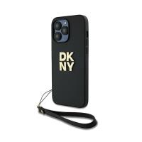 DKNY Wrist Strap Stock Logo - Etui iPhone 14 Pro (czarny) DKNY Wrist Strap Stock Logo - Etui iPhone 14 Pro (czarny)