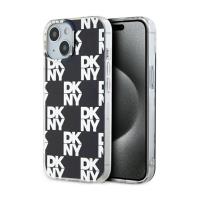 DKNY IML Checkered Mono Pattern - Etui do iPhone 15 Plus / 14 Plus (czarny) DKNY IML Checkered Mono Pattern - Etui do iPhone 15 Plus / 14 Plus (czarny)
