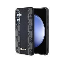 DKNY Leather Checkered Mono Pattern MagSafe - Etui Samsung Galaxy S24 (czarny) DKNY Leather Checkered Mono Pattern MagSafe - Etui Samsung Galaxy S24 (czarny)