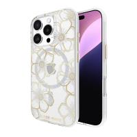 Case-Mate Floral Gems MagSafe - Etui iPhone 16 Pro (Gold) Case-Mate Floral Gems MagSafe - Etui iPhone 16 Pro (Gold)