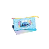 Disney Stitch - Piórnik 3-komorowy z kolekcji Tropical