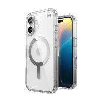 Speck Presidio Perfect-Clear MagSafe - Etui iPhone 16 (Clear / Chrome Finish / Serene Silver) Speck Presidio Perfect-Clear MagSafe - Etui iPhone 16 (Clear / Chrome Finish / Serene Silver)