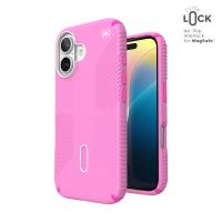 Speck Presidio2 Grip ClickLock & MagSafe - Etui iPhone 16 (True Pink / Shocking Pink / White) Speck Presidio2 Grip ClickLock & MagSafe - Etui iPhone 16 (True Pink / Shocking Pink / White)