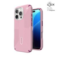 Speck Presidio2 Grip ClickLock & MagSafe - Etui iPhone 16 Pro (Wednesday Pink / Boysenberry Purple / White) Speck Presidio2 Grip ClickLock & MagSafe - Etui iPhone 16 Pro (Wednesday Pink / Boysenberry Purple / White)