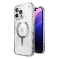 Speck Presidio Perfect-Clear Grip MagSafe - Etui iPhone 16 Pro Max (Clear / Chrome Finish / Serene Silver) Speck Presidio Perfect-Clear Grip MagSafe - Etui iPhone 16 Pro Max (Clear / Chrome Finish / Serene Silver)