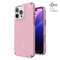 Speck Presidio2 Pro ClickLock & MagSafe - Etui iPhone 16 Pro Max (Wednesday Pink / Boysenberry Purple / White) Speck Presidio2 Pro ClickLock & MagSafe - Etui iPhone 16 Pro Max (Wednesday Pink / Boysenberry Purple / White)