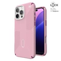 Speck Presidio2 Grip ClickLock & MagSafe - Etui iPhone 16 Pro Max (Wednesday Pink / Boysenberry Purple / White) Speck Presidio2 Grip ClickLock & MagSafe - Etui iPhone 16 Pro Max (Wednesday Pink / Boysenberry Purple / White)