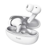 Trust Yavi - Bezprzewodowe słuchawki dokanałowe Bluetooth TWS z etui ładującym & ENC (Biały) Trust Yavi - Bezprzewodowe słuchawki dokanałowe Bluetooth TWS z etui ładującym & ENC (Biały)