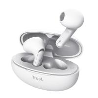 Trust Yavi - Bezprzewodowe słuchawki douszne Bluetooth TWS z etui ładującym & ENC (Biały) Trust Yavi - Bezprzewodowe słuchawki douszne Bluetooth TWS z etui ładującym & ENC (Biały)