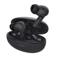 Trust Yavi - Bezprzewodowe słuchawki dokanałowe Bluetooth TWS z etui ładującym & ENC (Czarny) Trust Yavi - Bezprzewodowe słuchawki dokanałowe Bluetooth TWS z etui ładującym & ENC (Czarny)