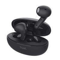Trust Yavi - Bezprzewodowe słuchawki douszne Bluetooth TWS z etui ładującym & ENC (Czarny) Trust Yavi - Bezprzewodowe słuchawki douszne Bluetooth TWS z etui ładującym & ENC (Czarny)
