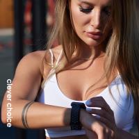 Crong Duo Sport - Pasek do Apple Watch 38/40/41/42 mm (szary/czarny)