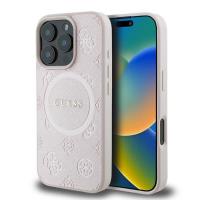 Guess Saffiano Peony Classic Logo MagSafe - Etui iPhone 16 Pro (różowy) Guess Saffiano Peony Classic Logo MagSafe - Etui iPhone 16 Pro (różowy)