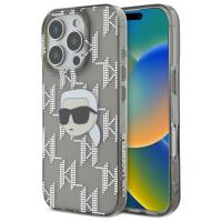 Karl Lagerfeld IML Karl Head Electroplated - Etui iPhone 16 Pro (czarny) Karl Lagerfeld IML Karl Head Electroplated - Etui iPhone 16 Pro (czarny)