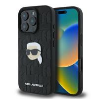 Karl Lagerfeld Monogram Karl Head Pin - Etui iPhone 16 Pro (czarny) Karl Lagerfeld Monogram Karl Head Pin - Etui iPhone 16 Pro (czarny)