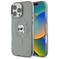Karl Lagerfeld IML Metal Karl Head MagSafe - Etui iPhone 16 Pro (czarny) Karl Lagerfeld IML Metal Karl Head MagSafe - Etui iPhone 16 Pro (czarny)