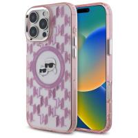 Karl Lagerfeld IML Monogram Karl & Choupette Head MagSafe - Etui iPhone 16 Pro (różowy) Karl Lagerfeld IML Monogram Karl & Choupette Head MagSafe - Etui iPhone 16 Pro (różowy)