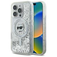 Karl Lagerfeld Liquid Glitter Choupette Head MagSafe - Etui iPhone 16 Pro (przezroczysty) Karl Lagerfeld Liquid Glitter Choupette Head MagSafe - Etui iPhone 16 Pro (przezroczysty)