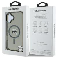 Karl Lagerfeld IML Metal Karl Head MagSafe - Etui iPhone 16 Plus (czarny)