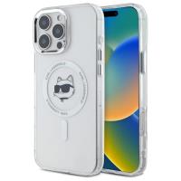 Karl Lagerfeld IML Metal Choupette Head MagSafe - Etui iPhone 16 Pro Max (biały) Karl Lagerfeld IML Metal Choupette Head MagSafe - Etui iPhone 16 Pro Max (biały)