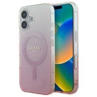 Guess IML Glitter Gradient MagSafe - Etui iPhone 16 Plus (różowy) Guess IML Glitter Gradient MagSafe - Etui iPhone 16 Plus (różowy)