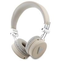 Guess Grained Classic Round Shape - Bezprzewodowe słuchawki nauszne Bluetooth ENC (beżowy) Guess Grained Classic Round Shape - Bezprzewodowe słuchawki nauszne Bluetooth ENC (beżowy)