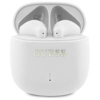 Guess Printed Classic Logo - Słuchawki Bluetooth TWS + etui ładujące (biały) Guess Printed Classic Logo - Słuchawki Bluetooth TWS + etui ładujące (biały)