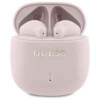 Guess Printed Classic Logo - Słuchawki Bluetooth TWS + etui ładujące (różowy) Guess Printed Classic Logo - Słuchawki Bluetooth TWS + etui ładujące (różowy)