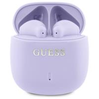 Guess Printed Classic Logo - Słuchawki Bluetooth TWS + etui ładujące (fioletowy) Guess Printed Classic Logo - Słuchawki Bluetooth TWS + etui ładujące (fioletowy)