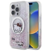 Hello Kitty Liquid Glitter Sweet Kitty Bows MagSafe - Etui iPhone 16 Pro (biały) Hello Kitty Liquid Glitter Sweet Kitty Bows MagSafe - Etui iPhone 16 Pro (biały)