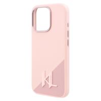 Karl Lagerfeld Silicone Shadow Metal Initial MagSafe - Etui iPhone 16 Pro Max (różowy)