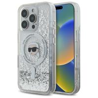 Karl Lagerfeld Liquid Glitter Karl Head MagSafe - Etui iPhone 16 Pro (przezroczysty) Karl Lagerfeld Liquid Glitter Karl Head MagSafe - Etui iPhone 16 Pro (przezroczysty)