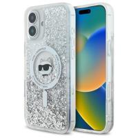 Karl Lagerfeld Liquid Glitter Choupette Head MagSafe - Etui iPhone 16 (przezroczysty) Karl Lagerfeld Liquid Glitter Choupette Head MagSafe - Etui iPhone 16 (przezroczysty)