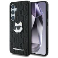 Karl Lagerfeld Leather Monogram Pin Logo Choupette Head - Etui Samsung Galaxy S25 (czarny) Karl Lagerfeld Leather Monogram Pin Logo Choupette Head - Etui Samsung Galaxy S25 (czarny)