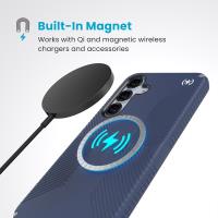 Speck Presidio2 Grip Magnet - Etui Samsung Galaxy S25+ / 24+ MagSafe (Coastal Blue/Dust Grey/White)