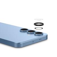 Spigen Optik Pro GLAS.TR EZ Fit Camera Protector 2-Pack - Szkło ochronne na obiektyw do Samsung Galaxy S25+ (2 szt) (Czarny)